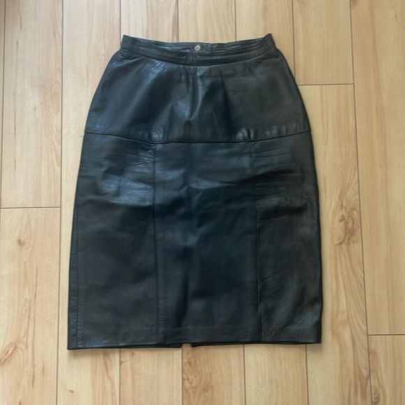 Leather Pencil Skirt - Picture 1 of 5